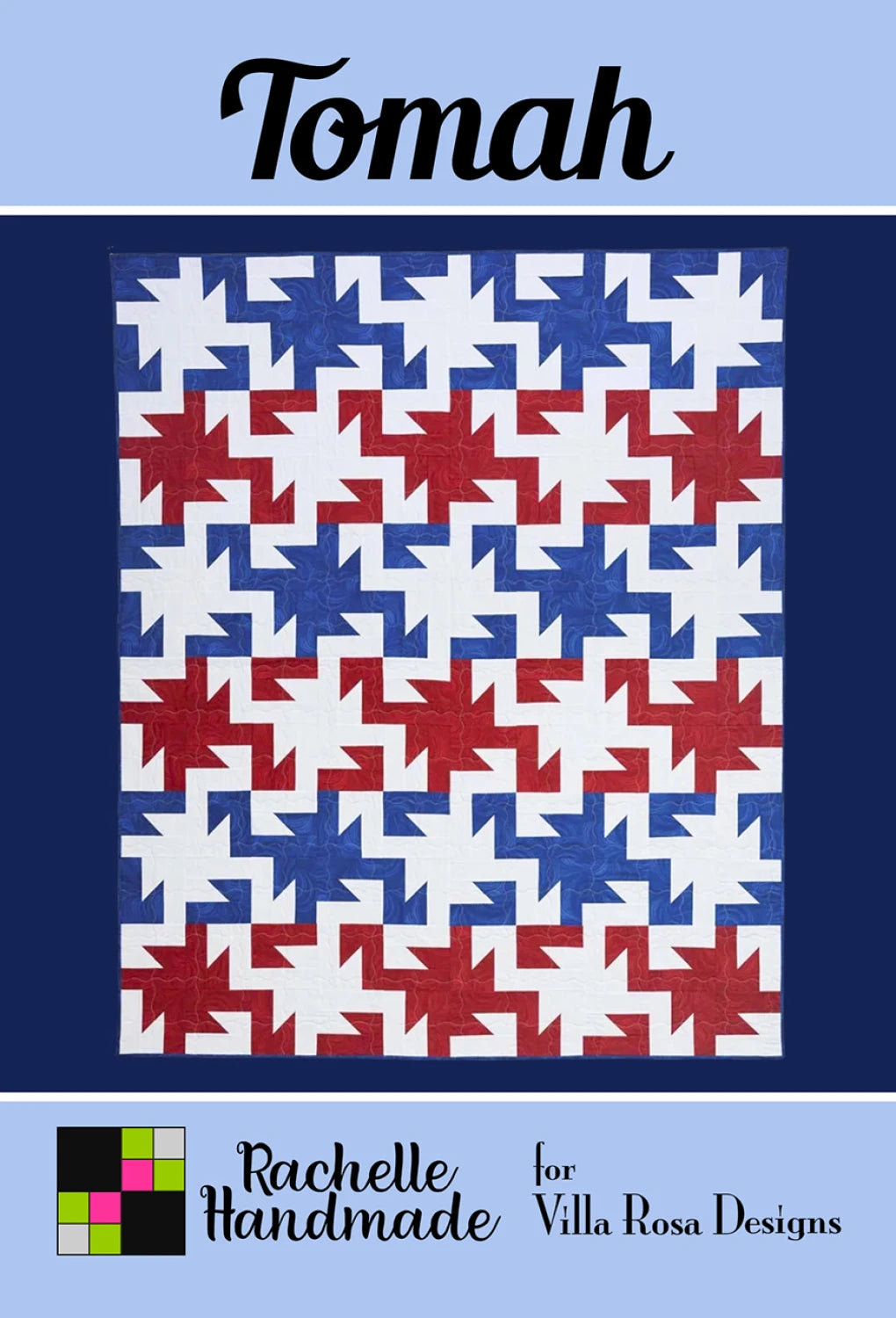 Tomah geometric quilt pattern cover by Villa Rosa Designs