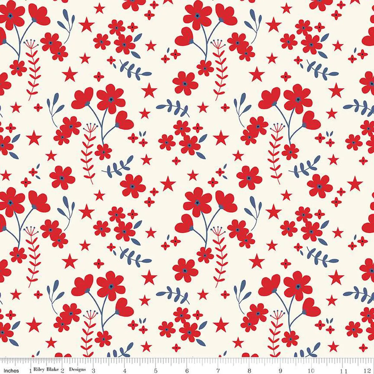 Freedom Garden Multi Garden Ditsy Floral 108" Wide Quilt Backing Fabric