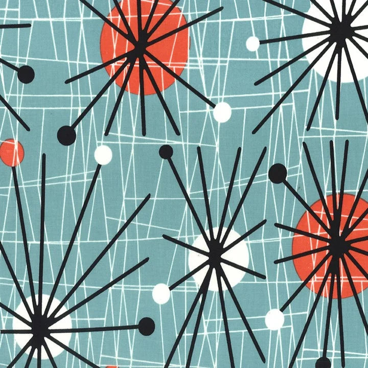 Atomic Turquoise 108" Wide 3 Yard Quilt Fabric Back Pack