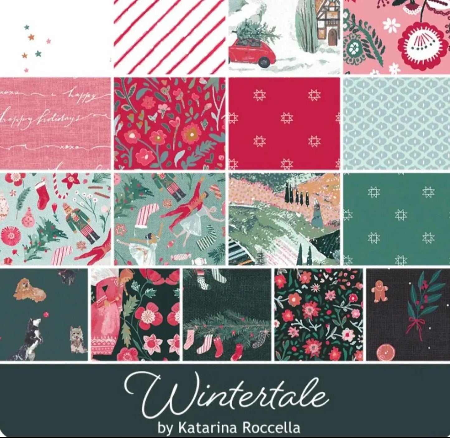 Wintertale 10" Fabric Squares