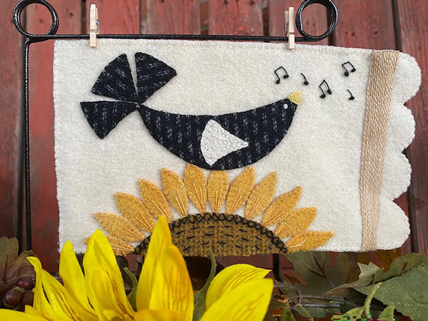 Sunflower Songbird Mug Rug Kit
