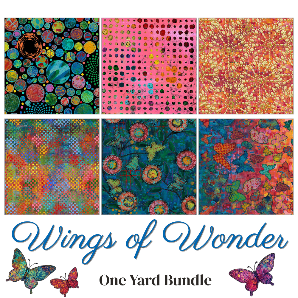 Wings of Wonder One Yard Bundle - coordinating quilt fabric bundle
