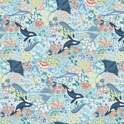 Vitamin Sea Blue 108" Wide 3 Yard Quilt Fabric Back Pack