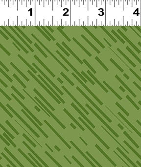 Beep Beep! Digital Tonal Lines Olive Fabric Yardage