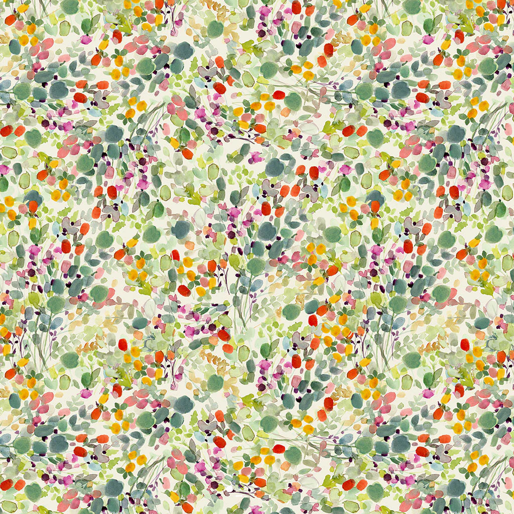 Fleur de Rose Multi Color Paint Dabs Fabric Yardage - quilt fabric for sewing and quilting projects