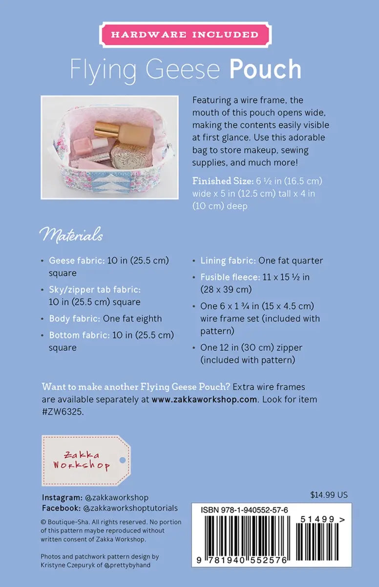 Flying Geese Pouch Kit