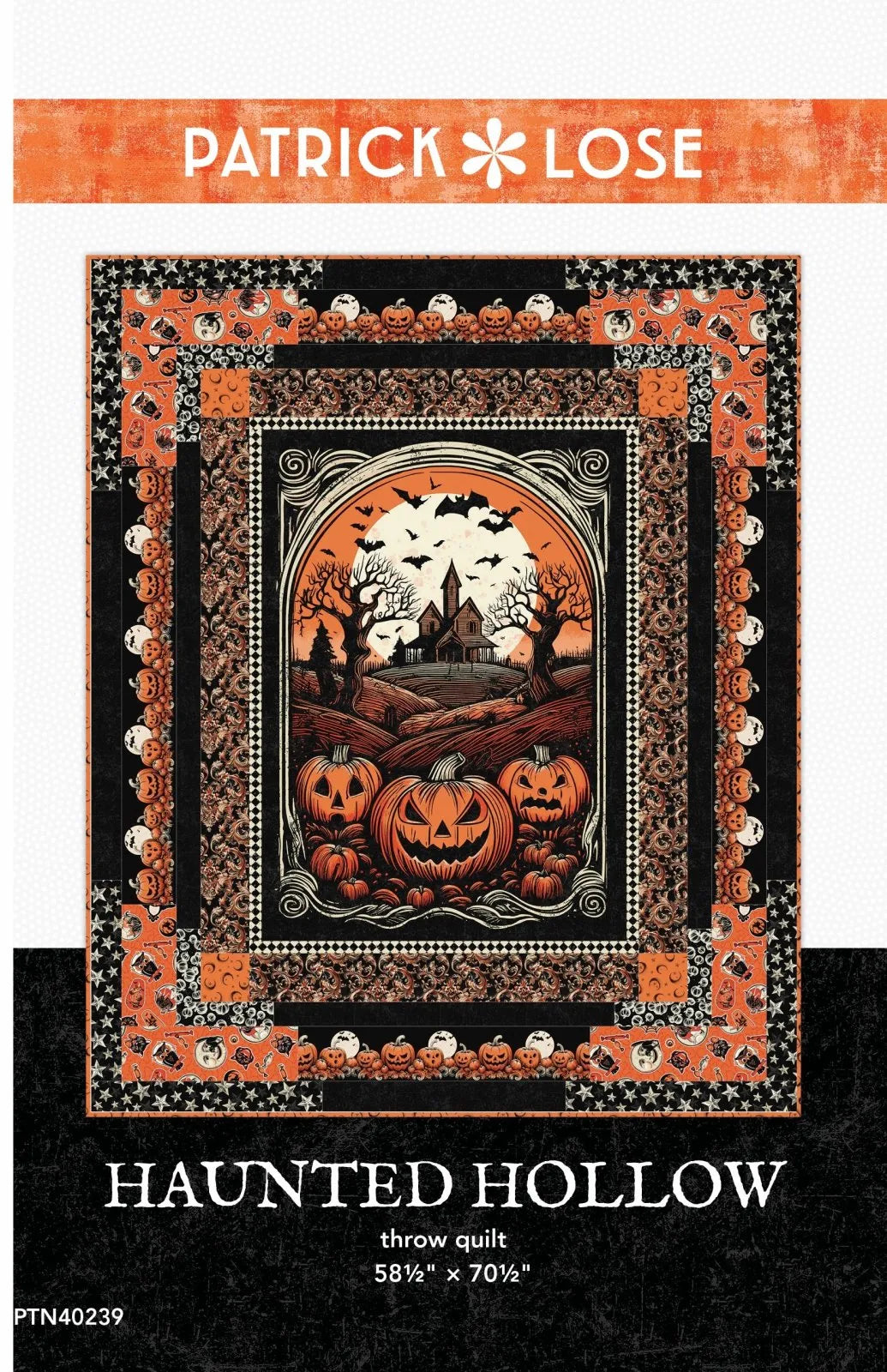 Haunted Hollow Quilt Pattern - quilting pattern with step-by-step instructions