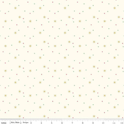 Sparkler Cotton Snowflake Fabric Yardage