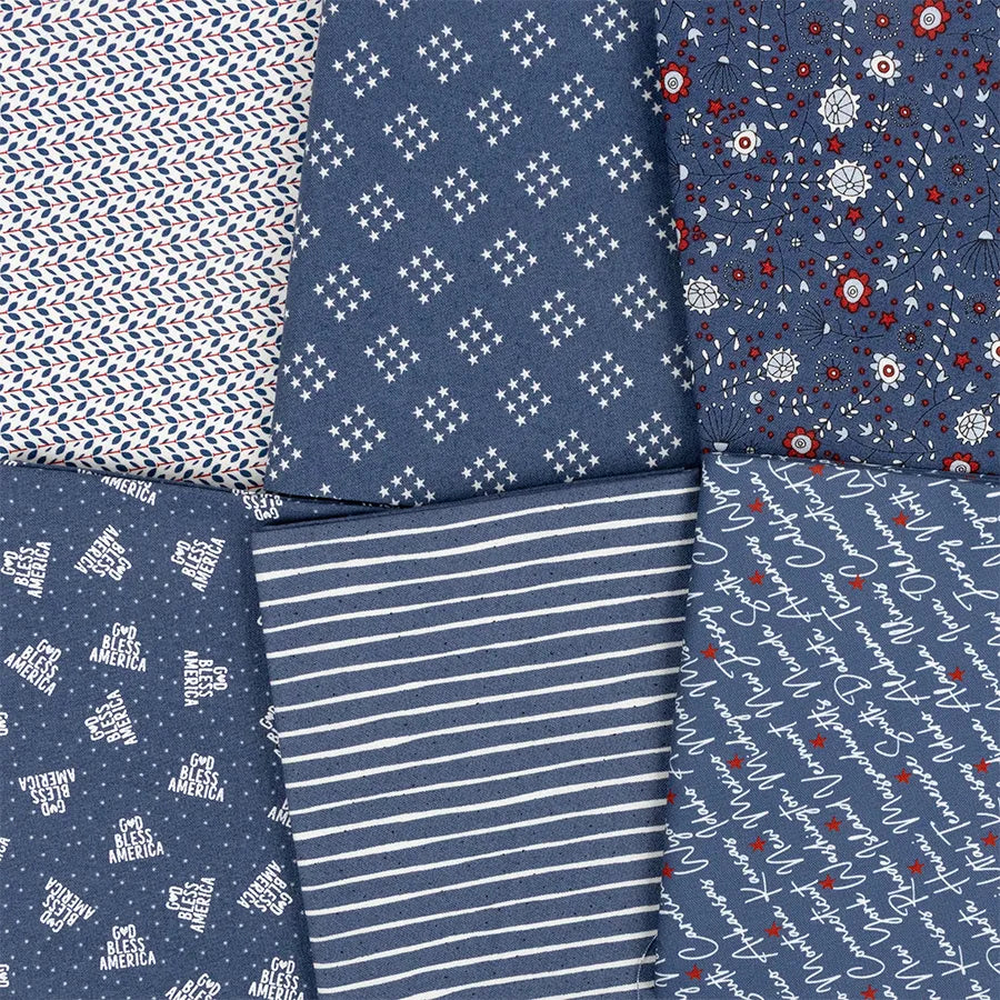 Independence Day Fat Quarter Bundle - image 8 - fat quarter quilt fabric cut