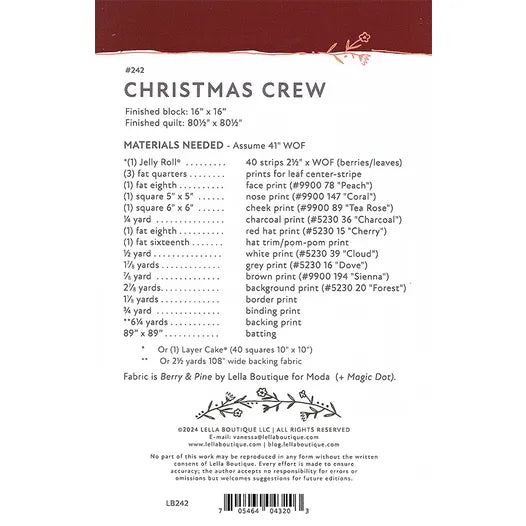 Christmas Crew Quilt Pattern