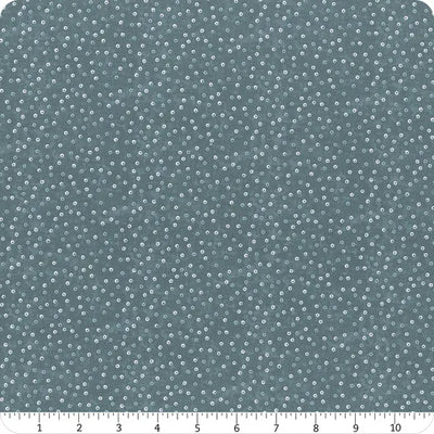 Norwegian Forest Medium Blue Circle Dots Fabric Yardage