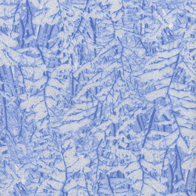 Ice Frost Snowy Trees Glitter Metallic Fabric Yardage