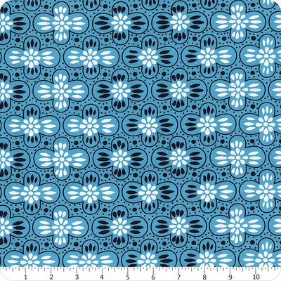 Pretty Things Deep Cottage Stripe 108" Wide Quilt Backing Fabric