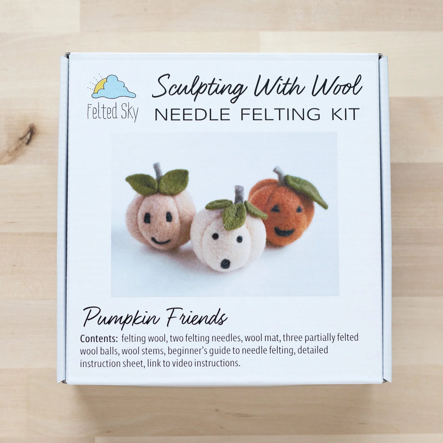 Pumpkin Friends Needle Felting Kit