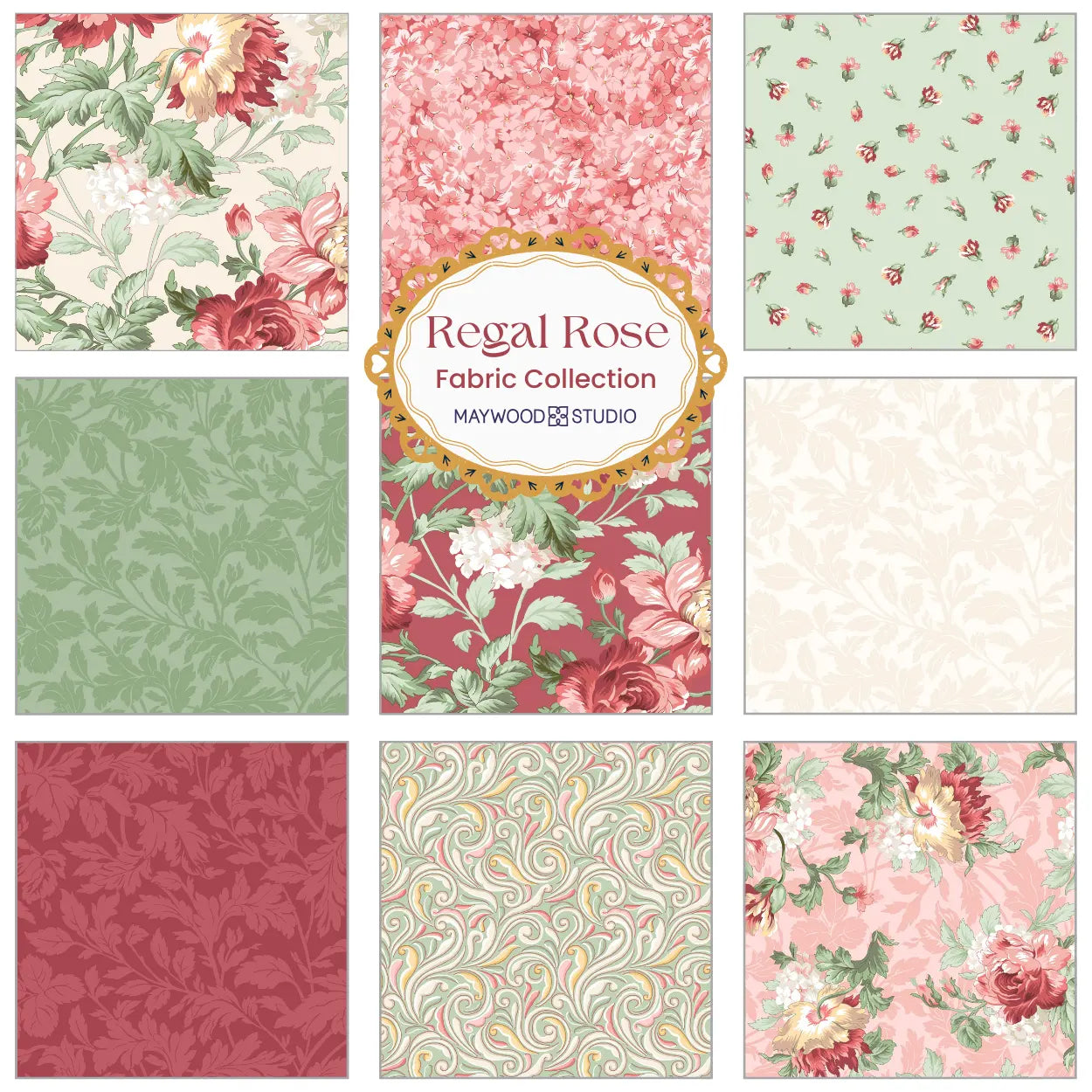 Regal Rose Fabric Collection