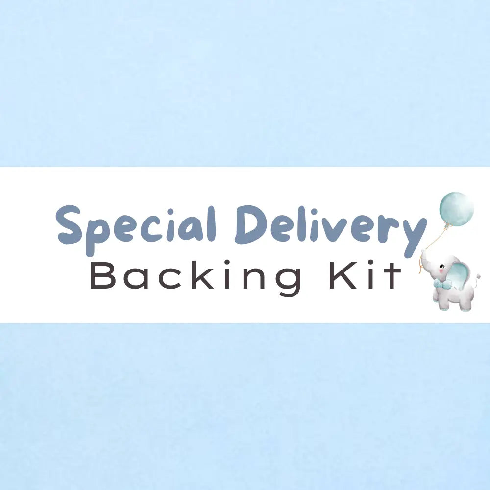 Special Delivery Backing Kit Baby Blue Cuddle