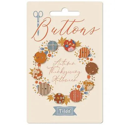 Creating Memories Autumn Buttons 5pc - quilting supply from Quilted Joy