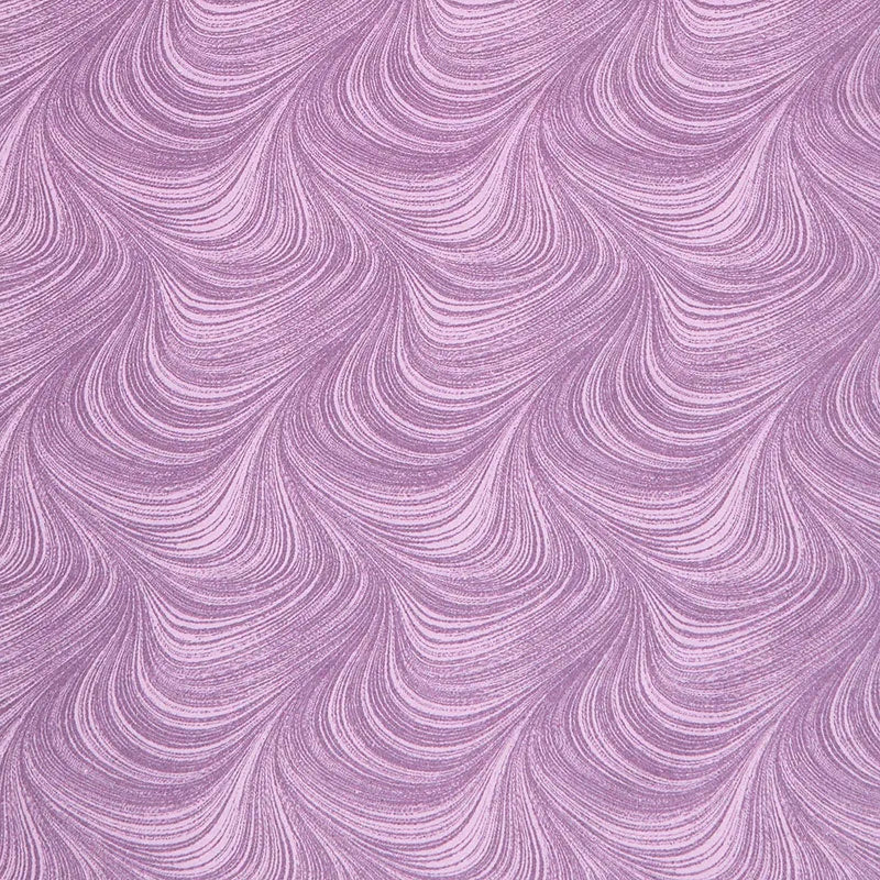 Wave Texture Violet Flannel 108" Wide Quilt Backing Fabric by Benartex features flowing, curved lines in violet shades on premium cotton flannel—perfect for adding stylish texture to your next quilting project.