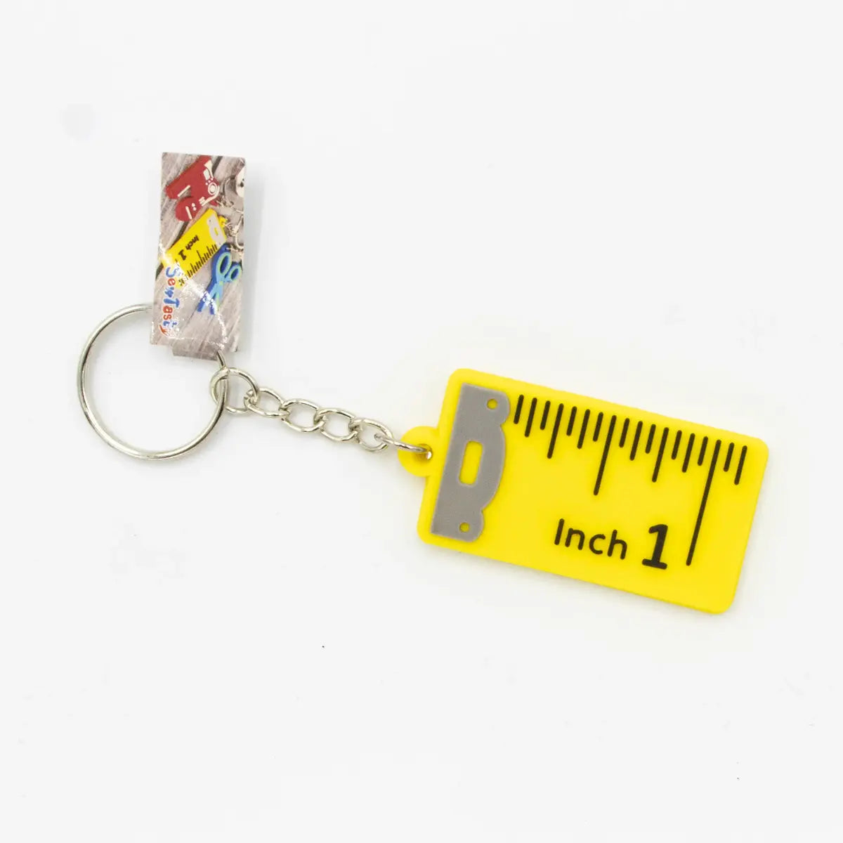 Ruler Yellow Key Ring