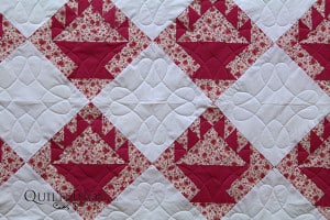 Monica used one of Quilted Joy's design boards during her longarm machine rental.