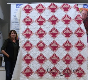 Monica's quilting really brings her mom's quilt to life!