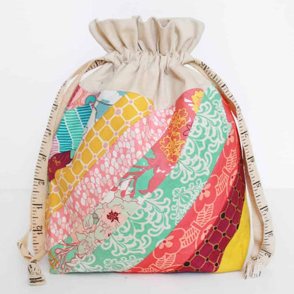 Lined Drawstring Bag Expansion Pattern