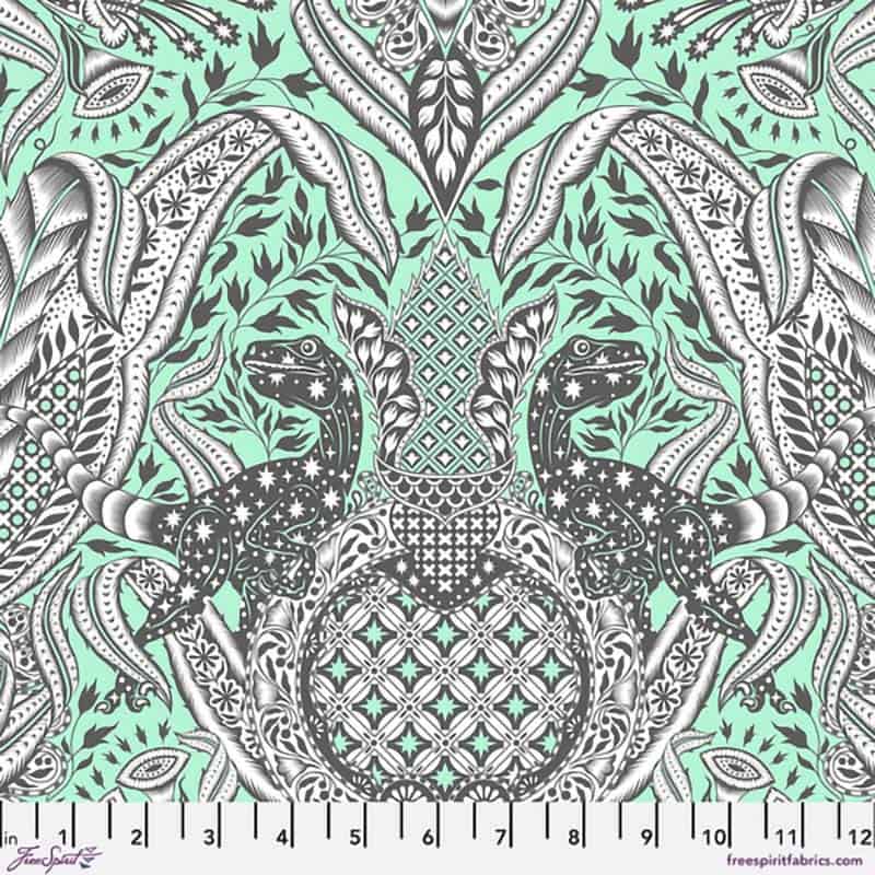 Roar! Gift Rapt - Mint Fabric Yardage