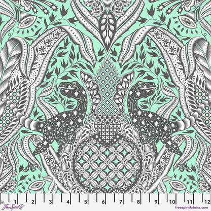 Roar! Gift Rapt - Mint Fabric Yardage