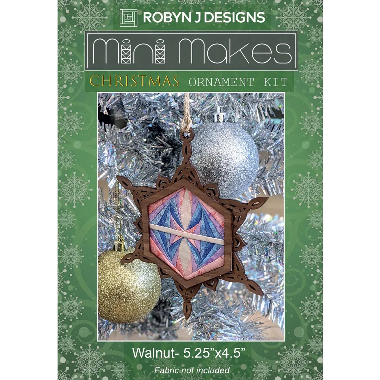 Christmas Snowflake Ornament Walnut