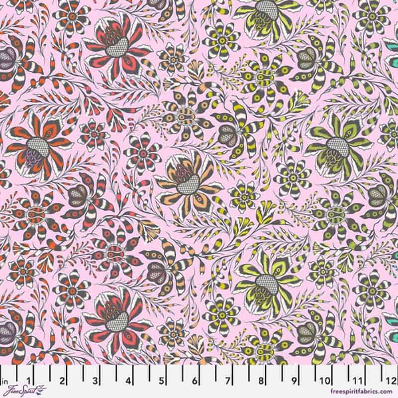 Roar! Wild Vine - Blush Fabric Yardage