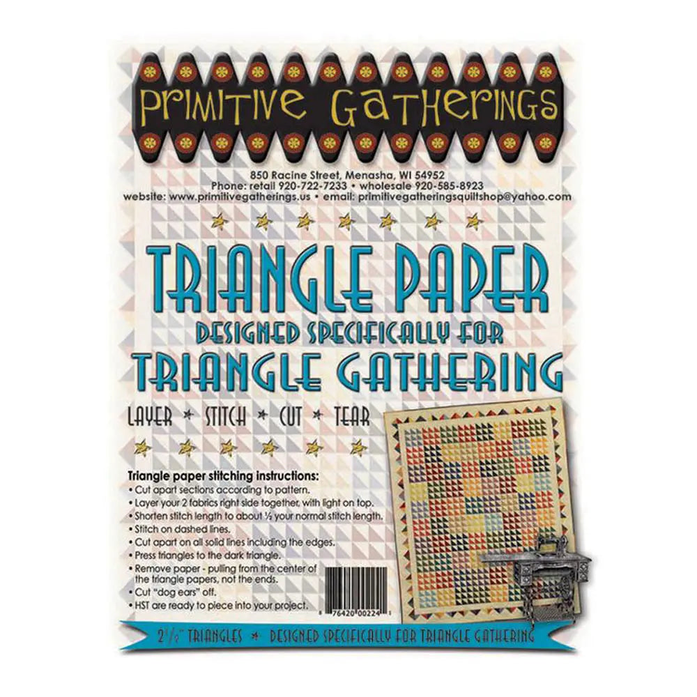 Triangle Curiosity Paper Triangle Gathering 2 1/2