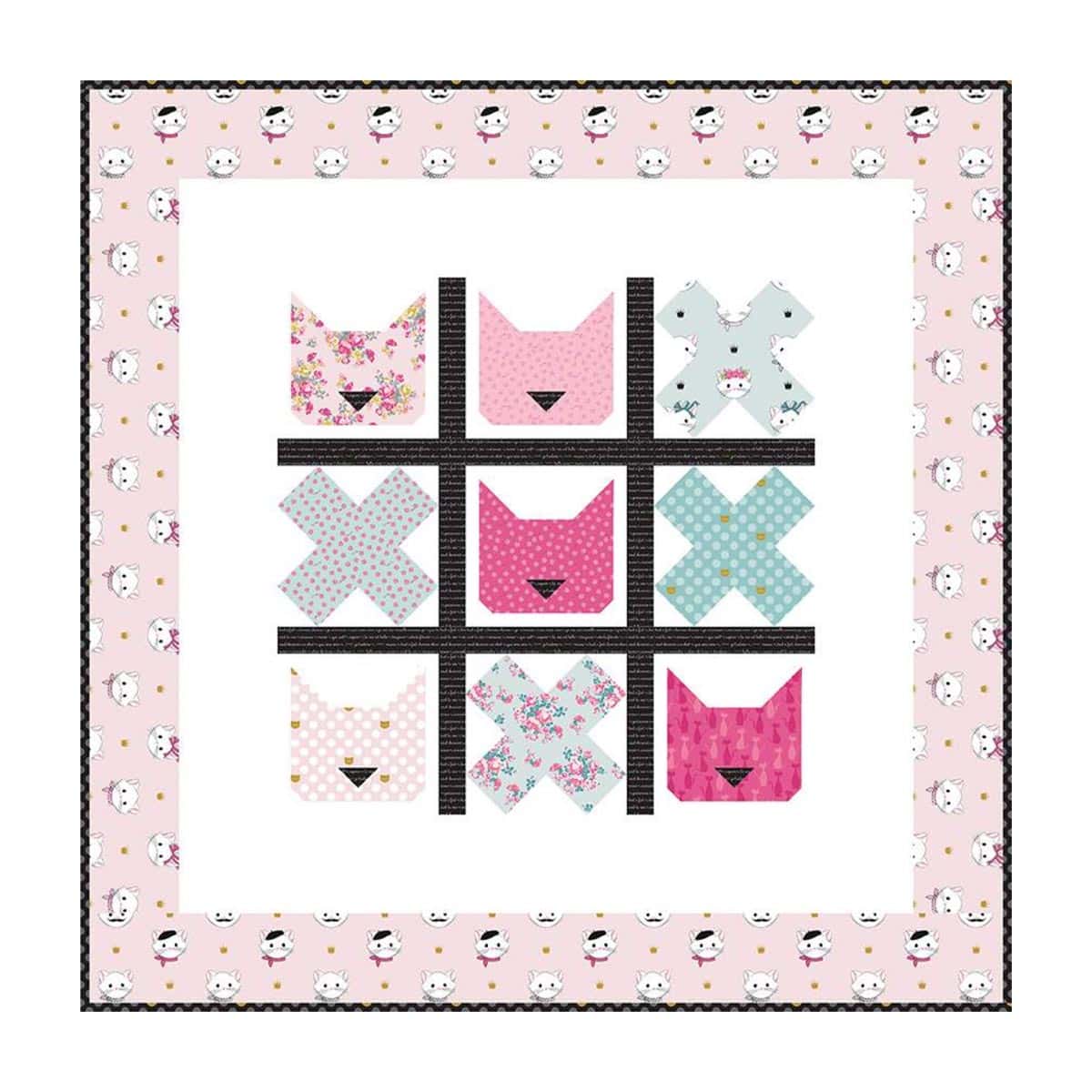 Tic-Tac-Cat Quilt Pattern