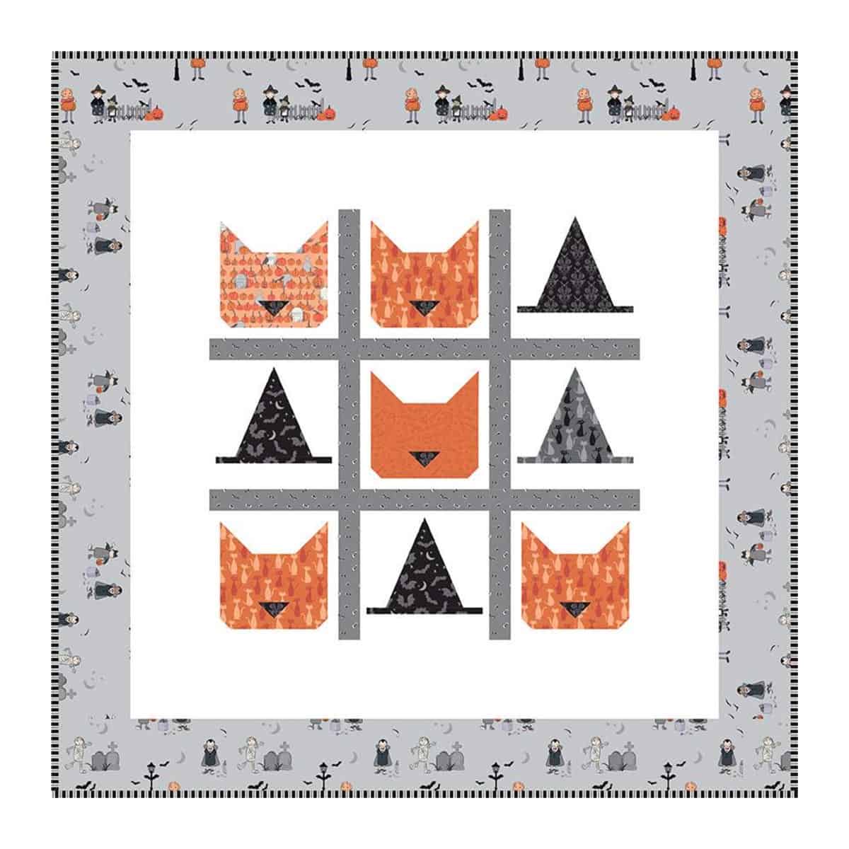 Tic-Tac-Cat Quilt Pattern