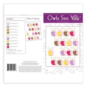 Owls See You Quilt Pattern