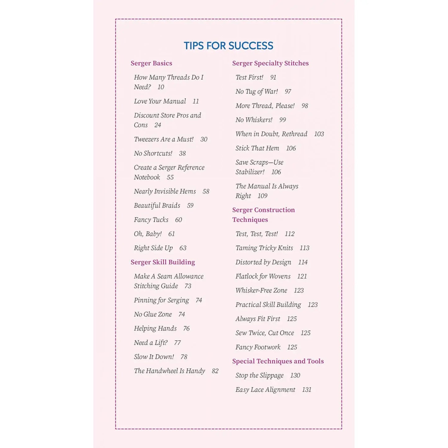 Essential Serger Reference Tool Your Quick and Easy Visual Guide