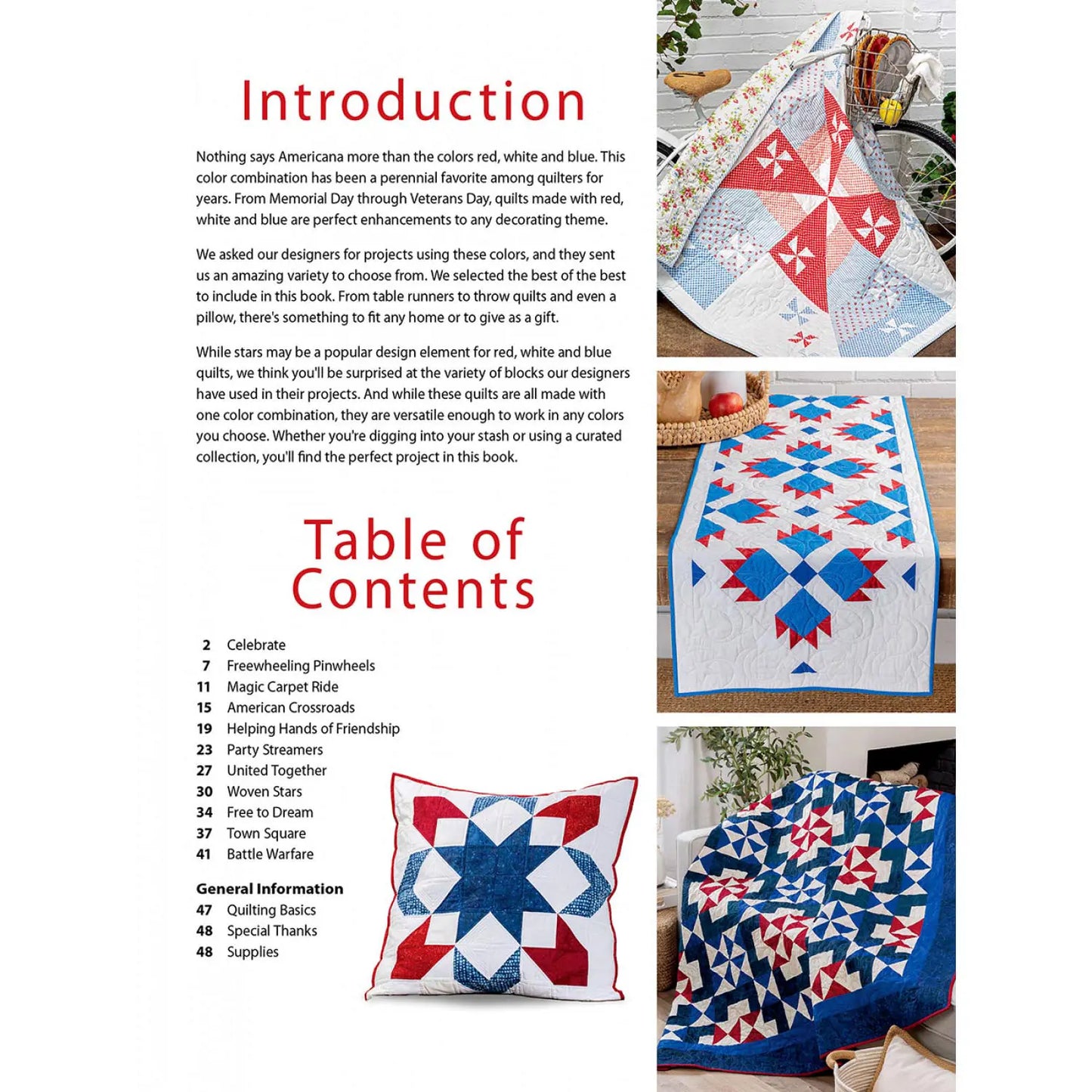 Americana Quilts: 11 Designs to Celebrate Red, White, and Blue