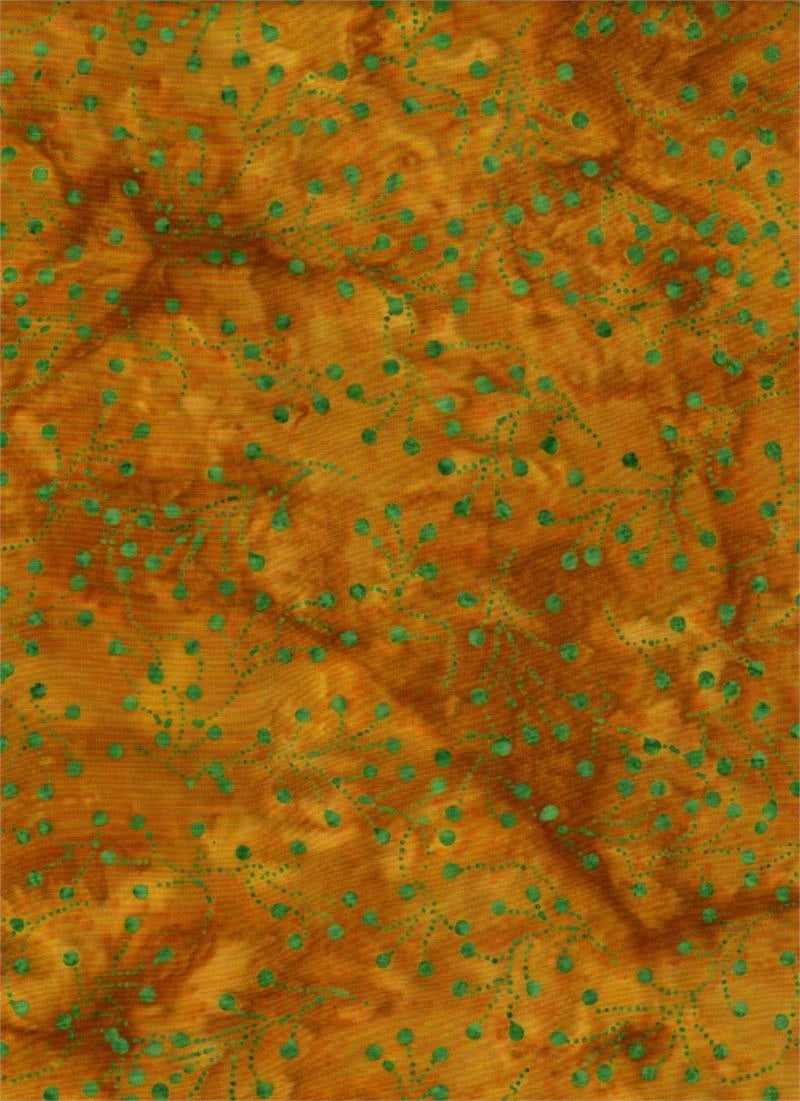 Jewels of the Islands Brown Dots Batik Fabric Yardage