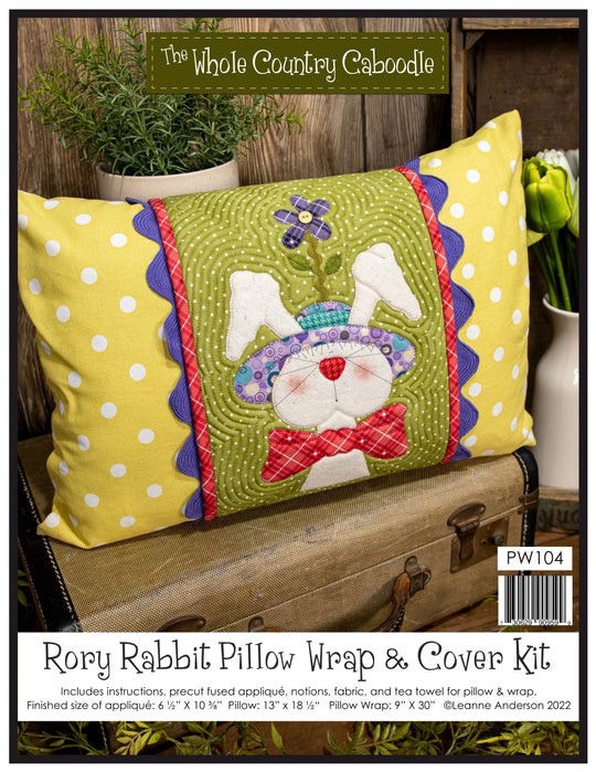 Rory Rabbit Pillow Wrap & Cover Kit by The Whole Country Caboodle