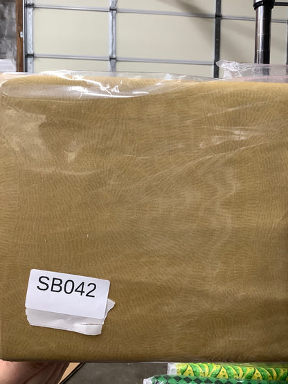 Stitched Light Brown quilting fabric short bolt 5 yards