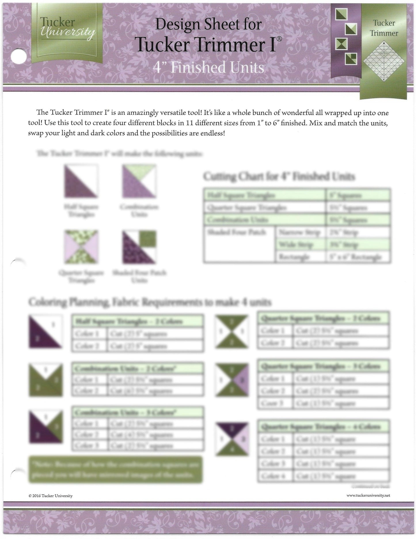 Tucker University-Tucker Trimmer 1 Design Sheet