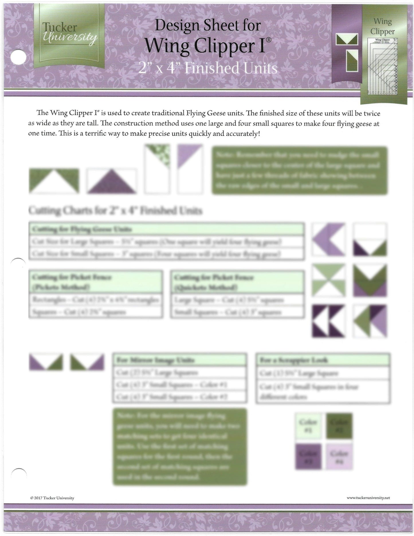 Tucker University-Wing Clipper 1 Design Sheet