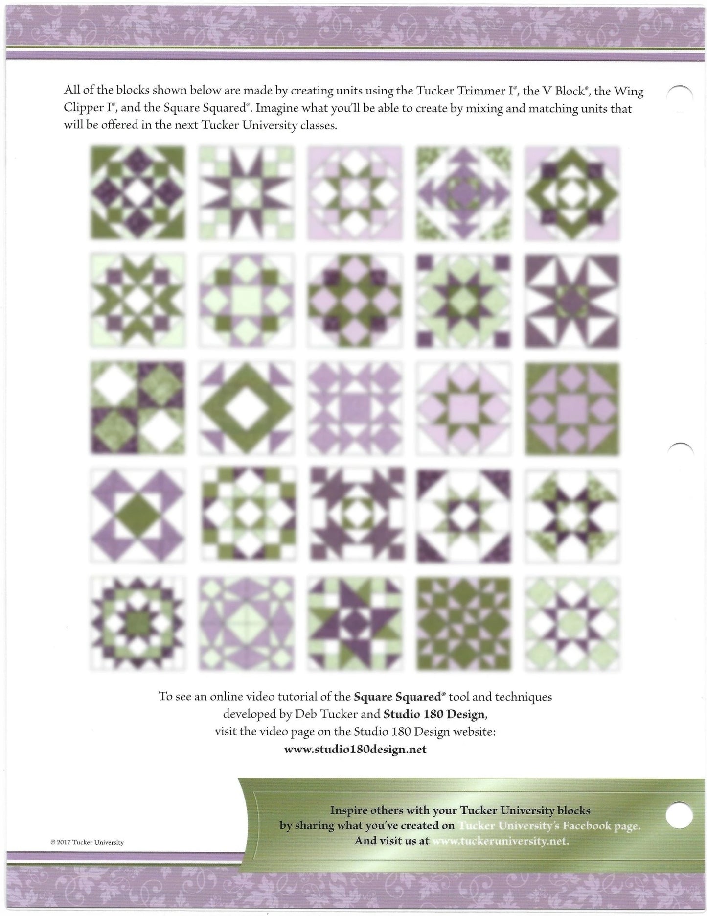 Tucker University-Square Squared Design Sheet