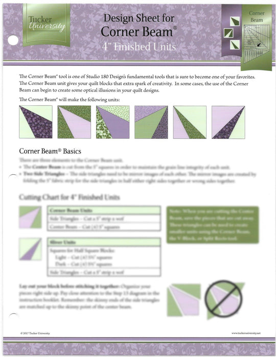Tucker University-Corner Beam Design Sheet