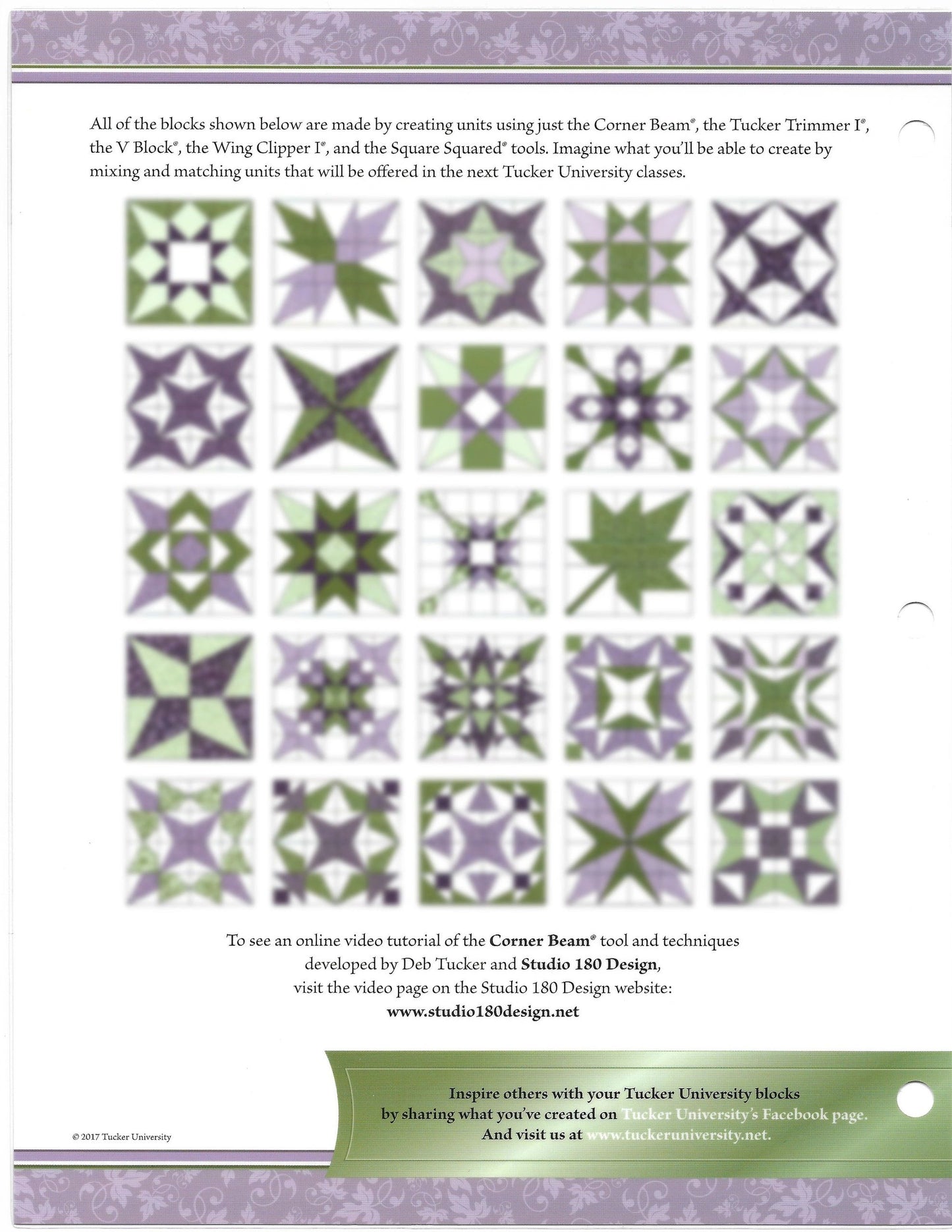 Tucker University-Corner Beam Design Sheet