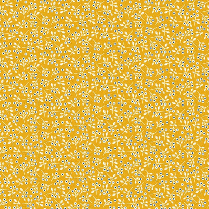 Early Autumn Golden Blueberries Fabric Yardage Product Photo