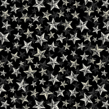 Haunted Hollow Nightfall Stars Fabric Yardage - quilt fabric for sewing and quilting projects