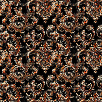 Haunted Hollow Halloween Flourish Fabric Yardage