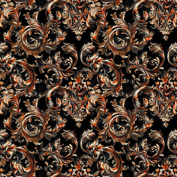 Haunted Hollow Halloween Flourish Fabric Yardage - quilt fabric for sewing and quilting projects