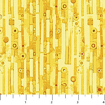 Klimty Cats gilded halo stripe fabric yardage