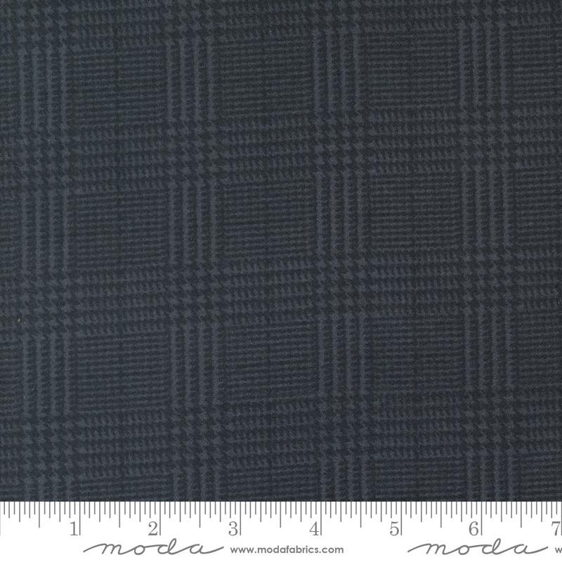 Farmhouse Flannel III Black Plaid 108" Wide Quilt Backing Fabric